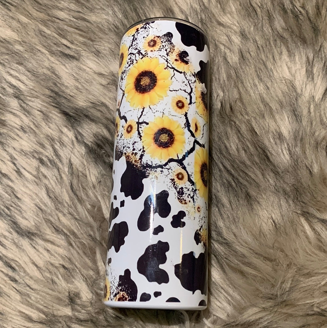 Cowprint Sunflower Swirl
